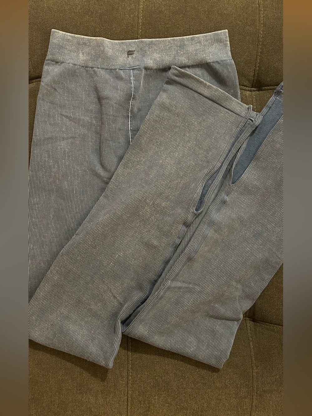 Fabletics blue ribbed set - Picture 3 of 3